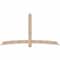 Ekena Millwork Bellingham Smooth Timber Gable Bracket, Douglas Fir, 96"W x 52"H x 1 1/2"D x 5 1/2"F, 13/12 Pitch GBW096X52X0206BEL00SDF - alternate 1